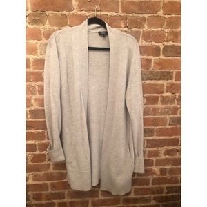 Theory Gray 100% Cashmere Cardigan